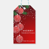 Frohe Weihnachtsschmuck Personalisiert Geschenkanhänger (Rückseite)