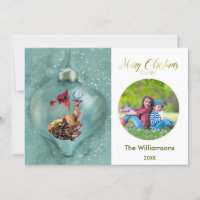 Frohe Weihnachtsschmuck Rentier Foto