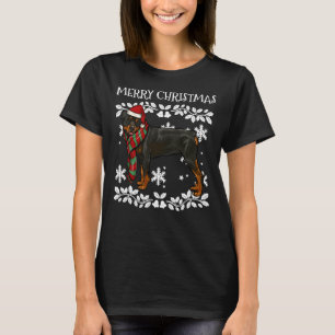 Frohe Weihnachtsschmuck Rottweiler Xmas Weihnachte T-Shirt