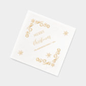 Frohe Weihnachtsschmuck Servietten Mit Folie (Links)