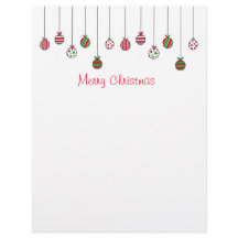Frohe Weihnachtsschmuck Skript Letterhead