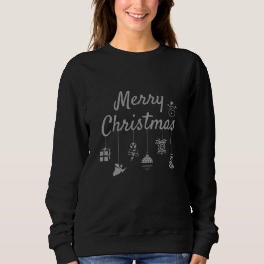Frohe Weihnachtsschmuck Sweatshirt (Vorderseite)