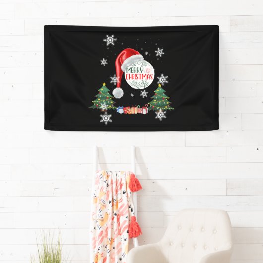 Frohe Weihnachtsschnee Collection 3x5 Vinyl Banner (Insitu)
