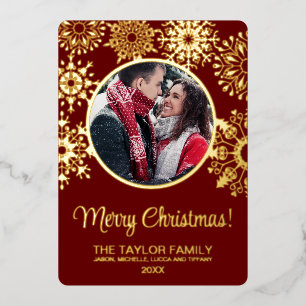 Frohe Weihnachtsschnee Einfügen Foto Familienrahme Folien Feiertagskarte