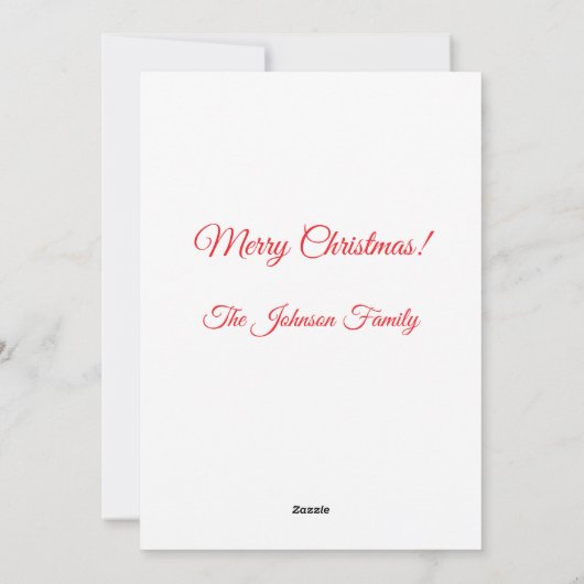 Frohe Weihnachtsschnee Globe Feiertagskarte (Rückseite)