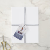 Frohe Weihnachtsschnee Globe Watercolor Ballerina Geschenkanhänger (Mit Garn)