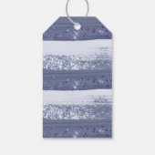 Frohe Weihnachtsschnee Globe Watercolor Ballerina Geschenkanhänger (Rückseite)