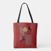 Frohe Weihnachtsschnee Hirsch Tasche (Rückseite)