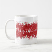 Frohe Weihnachtsschnee Kaffeetasse (Links)