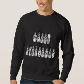 Frohe Weihnachtsschnee Menschen Schriftart Männer  Sweatshirt (Vorderseite)