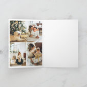 Frohe Weihnachtsschneeauge Personalisiert Feiertagskarte (Innenseite)