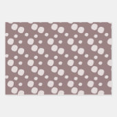 Frohe Weihnachtsschneebälle Bäume Schwarz Pink Blu Geschenkpapier Set (Vorderseite 3)