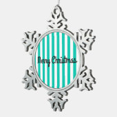 Frohe Weihnachtsschneeflocke Gerahmte Ornamente (Rechts)