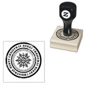 Frohe Weihnachtsschneeflocke Gummistempel (Stempel)
