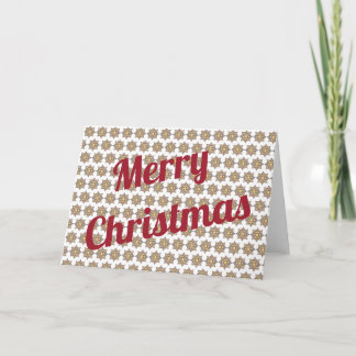Frohe Weihnachtsschneeflocke Karte