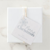 Frohe Weihnachtsschneeflocke Name Gold oder Silber Geschenkanhänger (Mit Box)