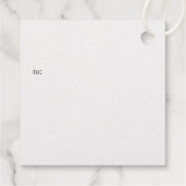 Frohe Weihnachtsschneeflocke Name Gold oder Silber Geschenkanhänger (Rückseite)