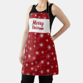 Frohe Weihnachtsschneeflocke Schürze (InSitu)