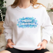 Frohe Weihnachtsschneeflocke Sweatshirt