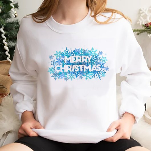 Frohe Weihnachtsschneeflocke Sweatshirt