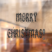 Frohe Weihnachtsschneeflocken 11x8 Zuhause & Store Fensteraufkleber (Blatt 2)