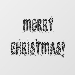 Frohe Weihnachtsschneeflocken 11x8 Zuhause & Store Fensteraufkleber