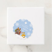 Frohe Weihnachtsschneeflocken Fox Animal Geschenkanhänger (Beispiel)