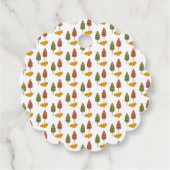 Frohe Weihnachtsschneeflocken Fox Animal Geschenkanhänger (Rückseite)