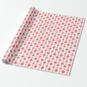 Frohe Weihnachtsschneeflocken Geschenkpapier (Ungerollt)
