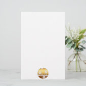 Frohe Weihnachtsschneeflocken Geschichten Briefpapier (Stehend Vorderseite)