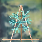 Frohe Weihnachtsschneeflocken Glitzer funkeln ni Acrylschild (Neutral)