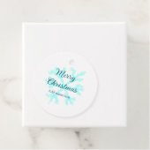 Frohe Weihnachtsschneeflocken Glitzer funkeln ni Geschenkanhänger (Beispiel)