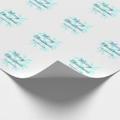 Frohe Weihnachtsschneeflocken Glitzer funkeln ni Geschenkpapier (Ecke)