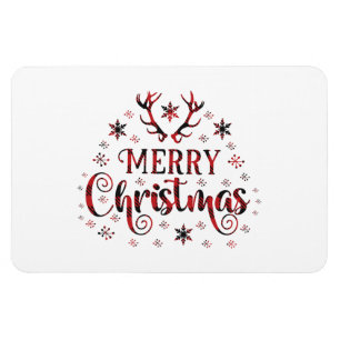 Frohe Weihnachtsschneeflocken, gutes Neues Jahr Magnet