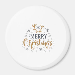 Frohe Weihnachtsschneeflocken, gutes Neues Jahr Magnet