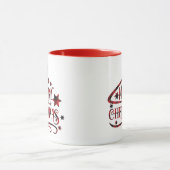 Frohe Weihnachtsschneeflocken, gutes Neues Jahr Tasse (Zentrum)