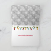 Frohe Weihnachtsschneeflocken Karte (Innenseite)