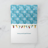 Frohe Weihnachtsschneeflocken Karte (Innenseite)