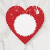 Frohe Weihnachtsschneeflocken Klassisches Elegante Geschenkanhänger (Rückseite)