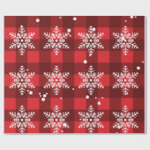 Frohe Weihnachtsschneeflocken, mit Liebe von Santa Geschenkpapier (Flach)