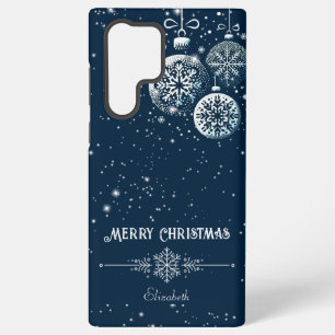 Frohe Weihnachtsschneeflocken Samsung Galaxy Hülle