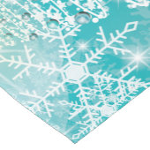 Frohe Weihnachtsschneeflocken Tree Blume & Stars Kurzer Tischläufer (Ecke)