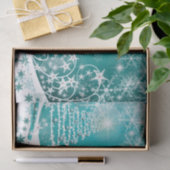 Frohe Weihnachtsschneeflocken Tree Blume & Stars Seidenpapier (Geschenk)