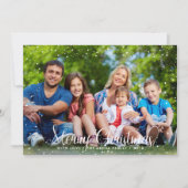 Frohe Weihnachtsschneekarte Feiertagskarte (Vorderseite)