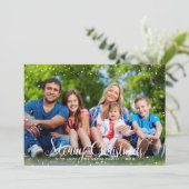 Frohe Weihnachtsschneekarte Feiertagskarte (Stehend Vorderseite)