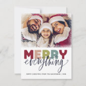 Frohe Weihnachtsschneekarte Feiertagskarte (Vorderseite)