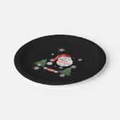 Frohe Weihnachtsschneekollektion Papier Teller (Schrägansicht)