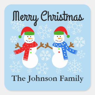 Frohe Weihnachtsschneemann #3 Stickers