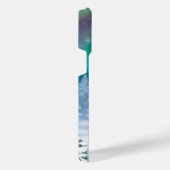 Frohe Weihnachtsschneemann & Birds Winterlandschaf iPhone Hülle (Rechte Seite)