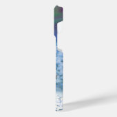 Frohe Weihnachtsschneemann & Birds Winterlandschaf iPhone Hülle (Linke Seite)